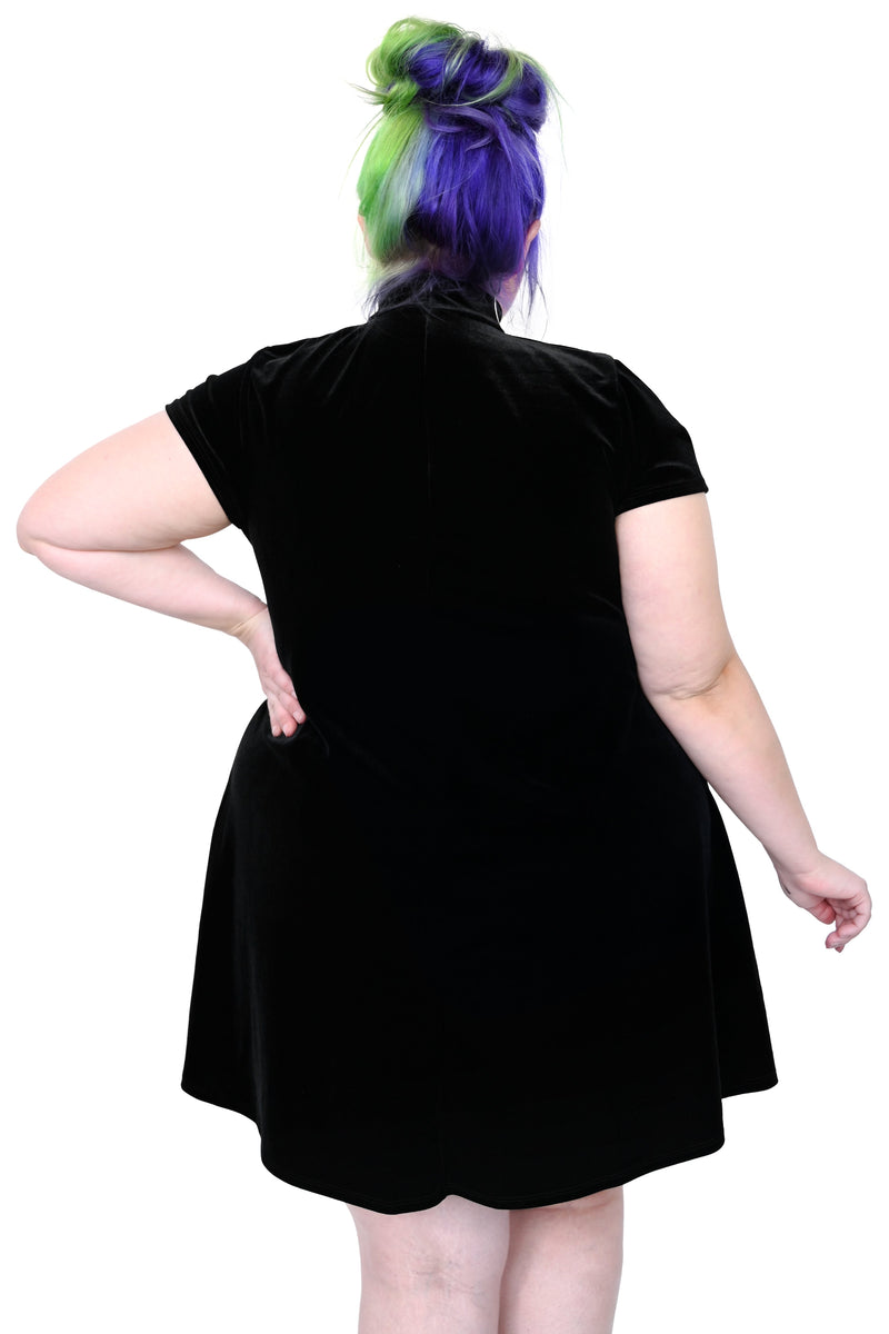 Velvet Mod Mini Dress