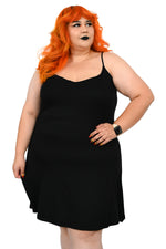 Soft cotton modal spaghetti strap slip dress