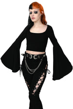 Alexa Bell Sleeve Crop Top - Restocking soon! Sign up for notifications!