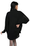 Oversized bishop sleeve open front cardigan, lightweight and cozy. Made of waffle knit