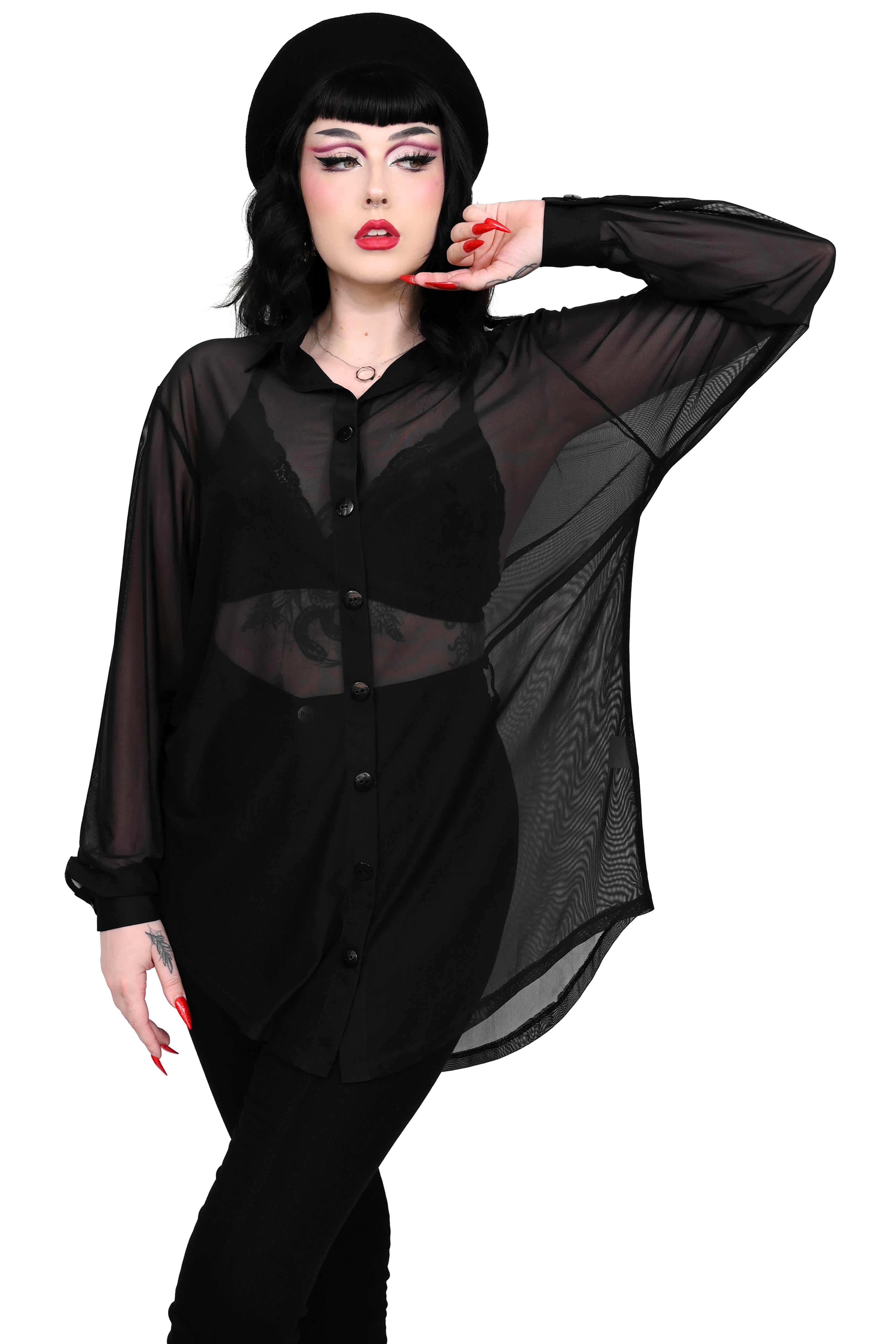 Mesh Memphis Oversized Shirt – FOXBLOOD