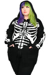 Skeleton Zip Up Hoodie