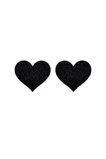 black heart glitter pasties 
