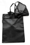 black reusable laundry bag