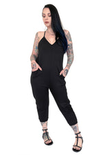 black razorback jumpsuit with pockets 