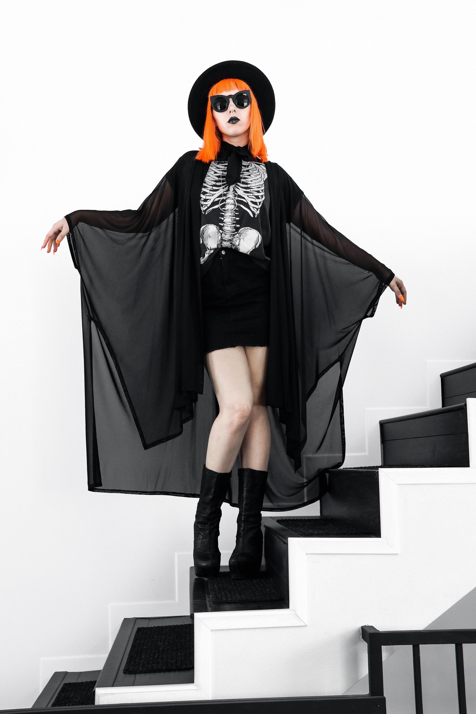 Lilith Mesh Oversized Cloak – FOXBLOOD